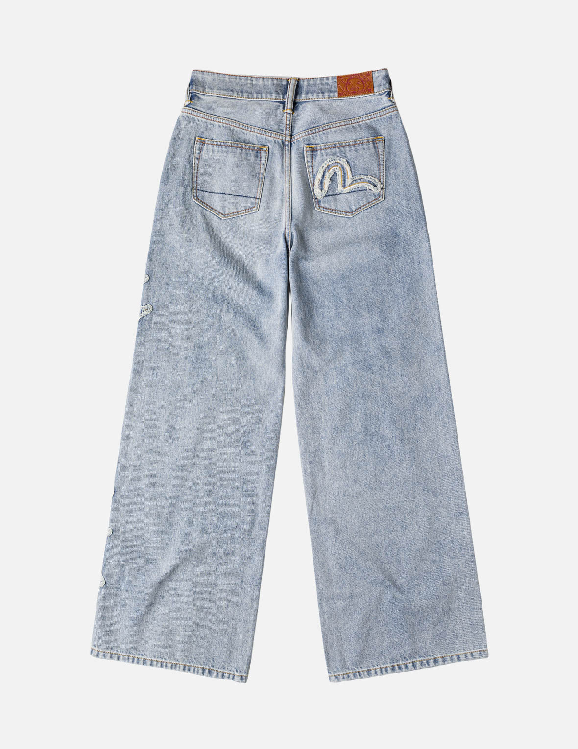 Evisu Applique Distressed Jeans